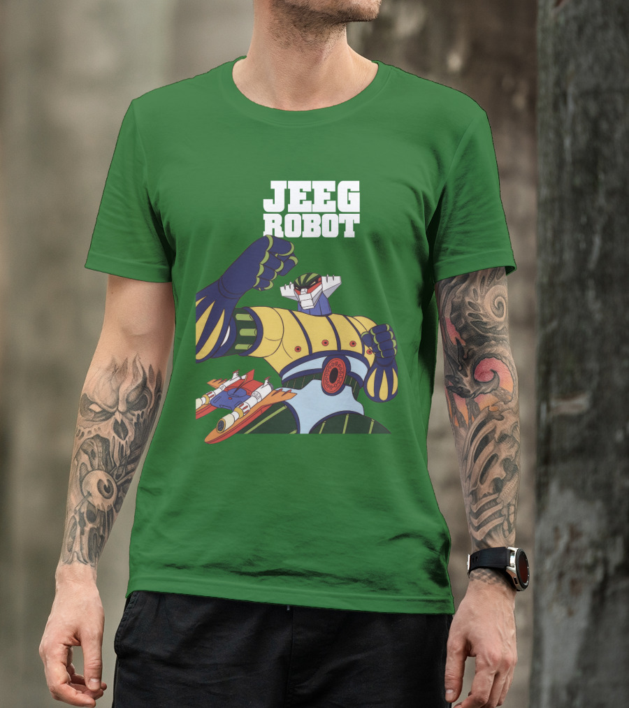 Jeeg Robot Anime Mecha Hero Dynamic Pose T-Shirt