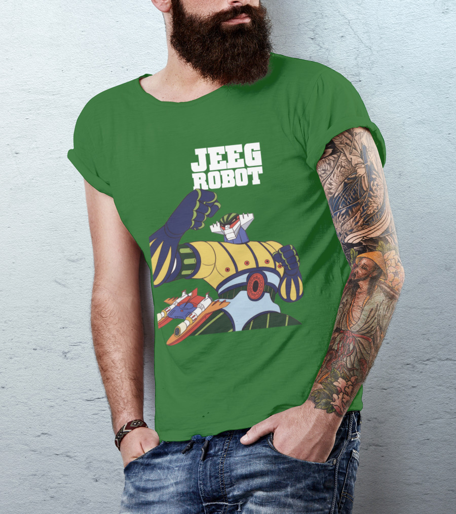 Jeeg Robot Anime Mecha Hero Dynamic Pose T-Shirt