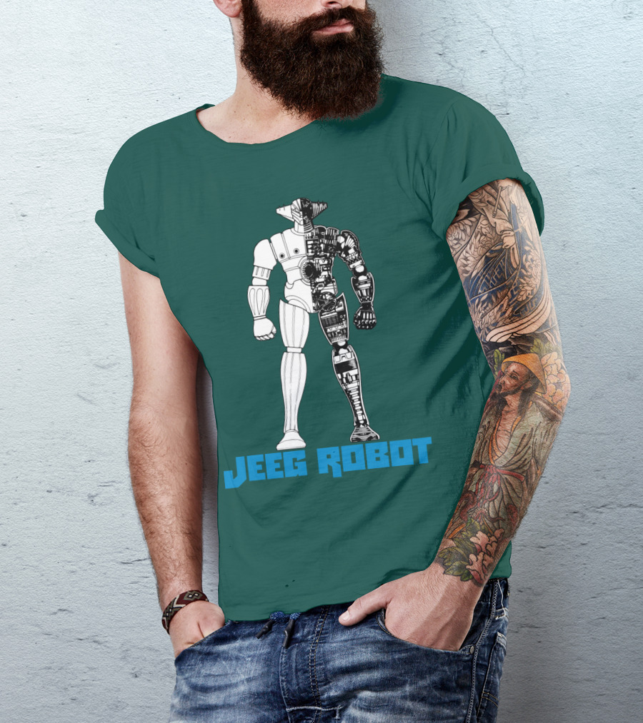 Jeeg Robot Cyborg Half-Mechanical T-Shirt