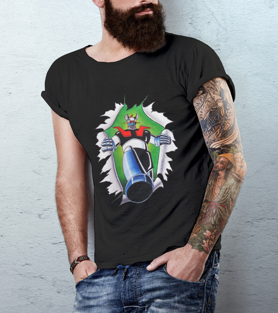 Camisetas Mazinger Z Robot Breakthrough T-Shirt