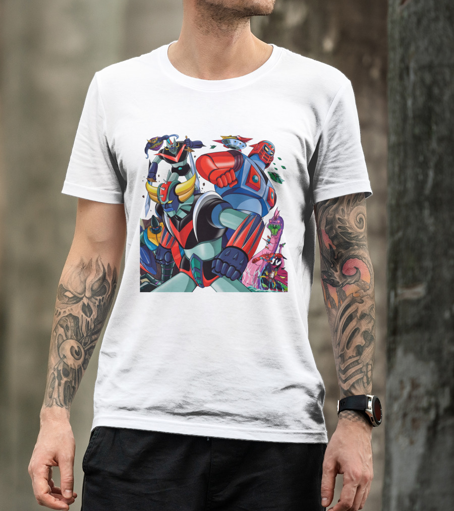 Mazinger Z Great Mazinger Boss Borot Koji Kabuto Tetsuya Tsurugi Iconic Robot Heroes Battle T-Shirt