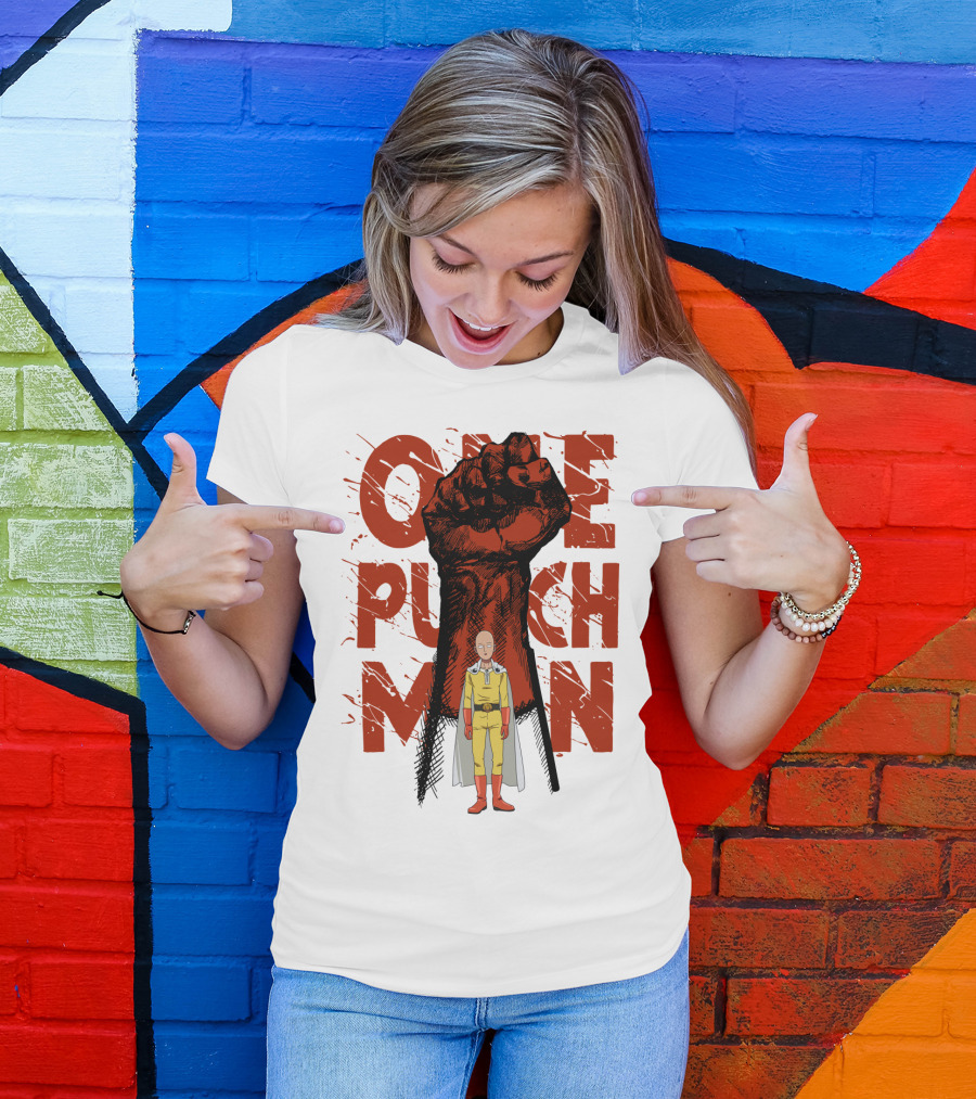 One Punch Man Saitama Hero Fist Power T-Shirt