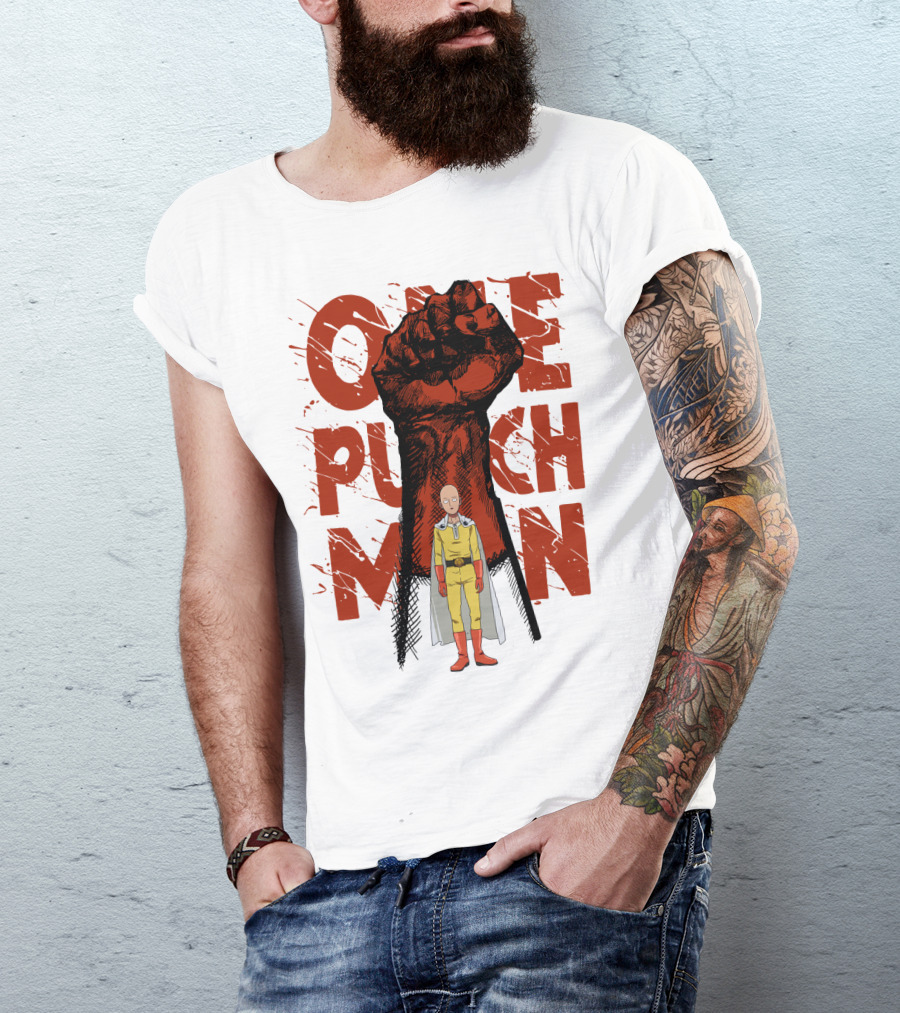 One Punch Man Saitama Hero Fist Power T-Shirt