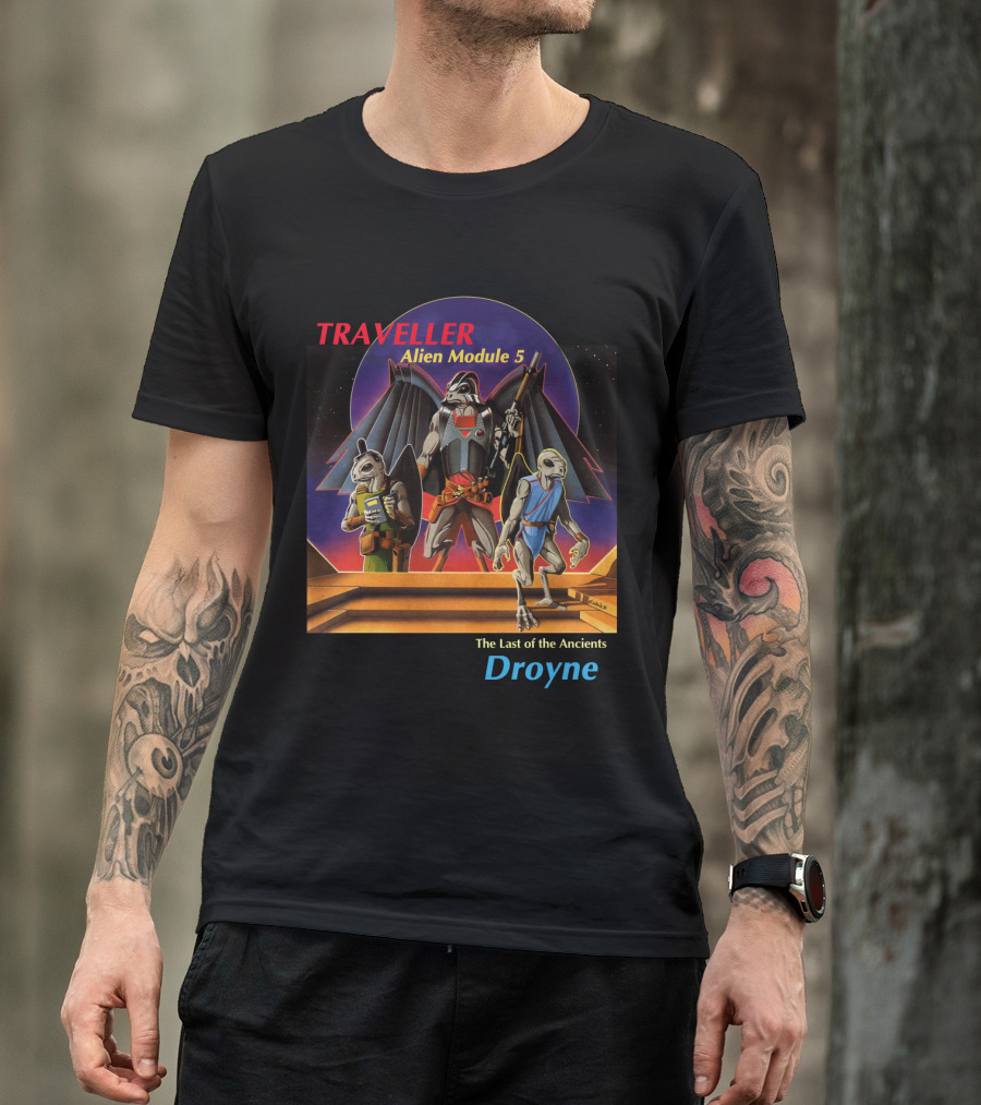 TRAVELLER Alien Module 5 The Last Of The Ancients Droyne T-Shirt
