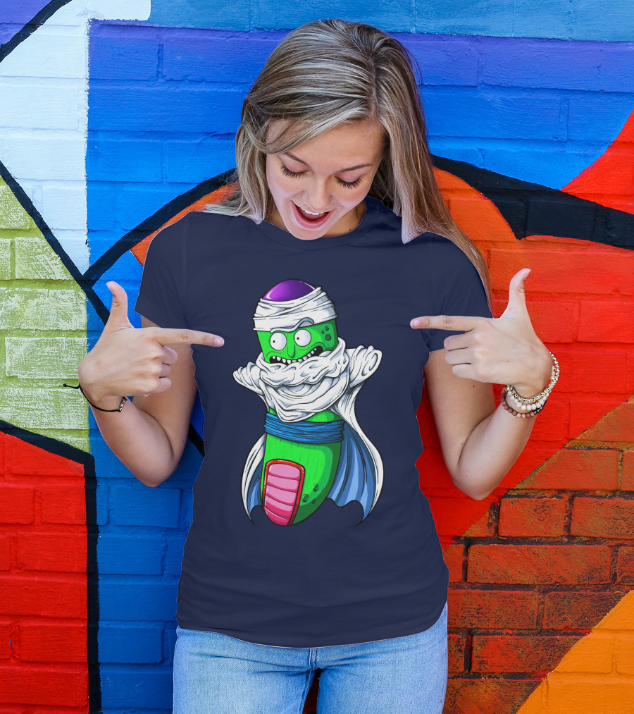 Rick And Morty Pickle Rick Meets Dragon Ball Z Fusion T-Shirt