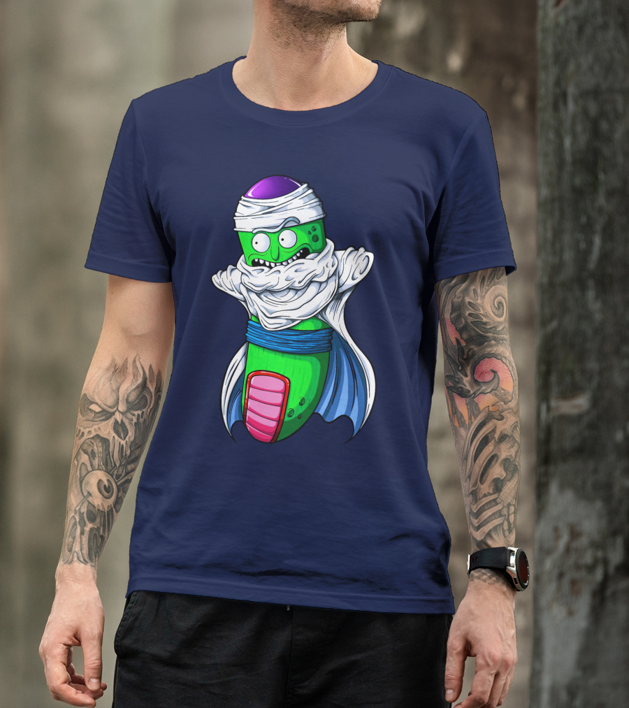Rick And Morty Pickle Rick Meets Dragon Ball Z Fusion T-Shirt