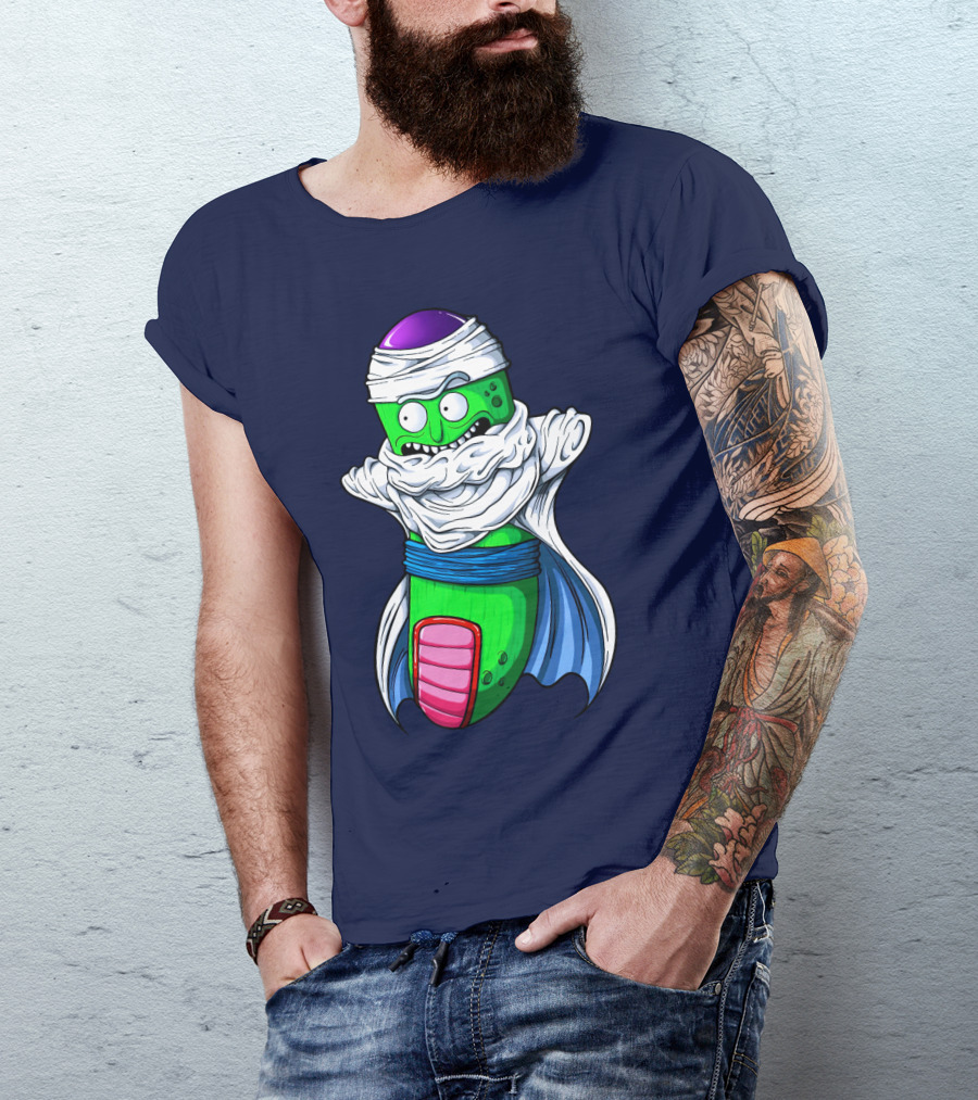 Rick And Morty Pickle Rick Meets Dragon Ball Z Fusion T-Shirt
