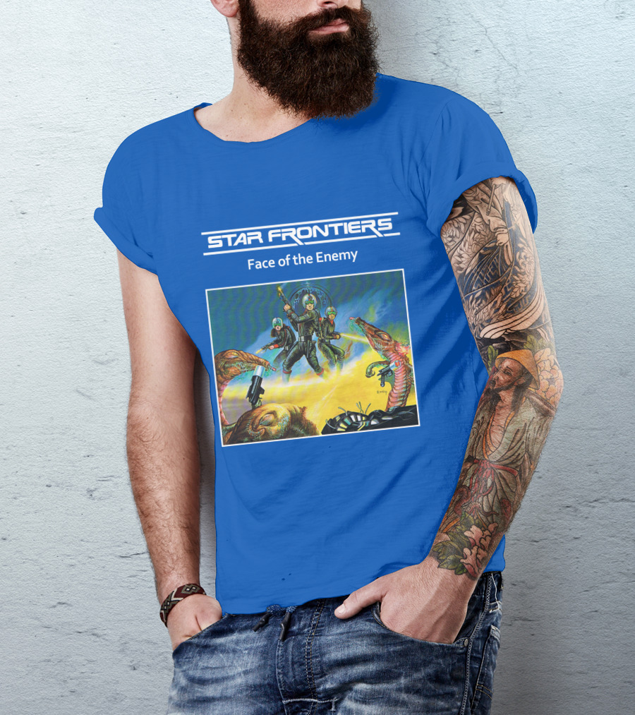 Star Frontiers Face Of The Enemy Alien Battle Scene T-Shirt