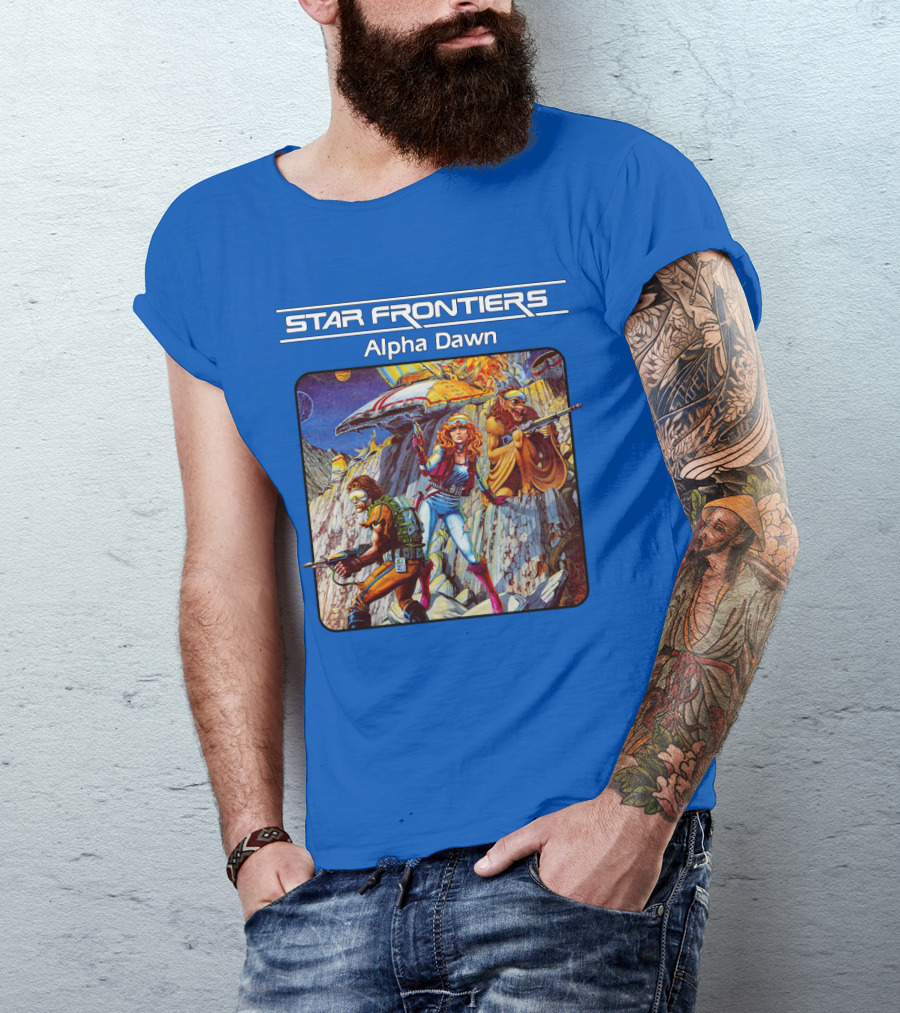 Star Frontiers Alpha Dawn Retro Sci-Fi Adventure T-Shirt