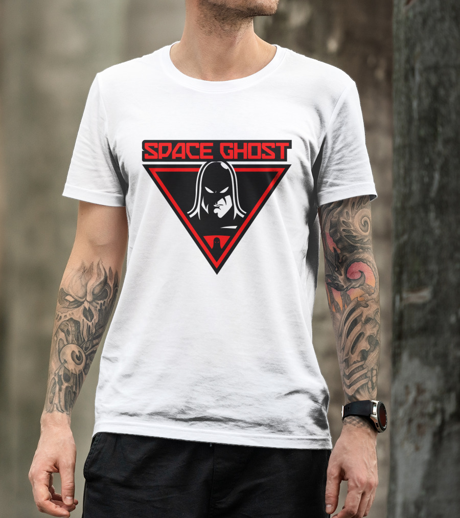 Space Ghost Logo With Red Triangle T-Shirt