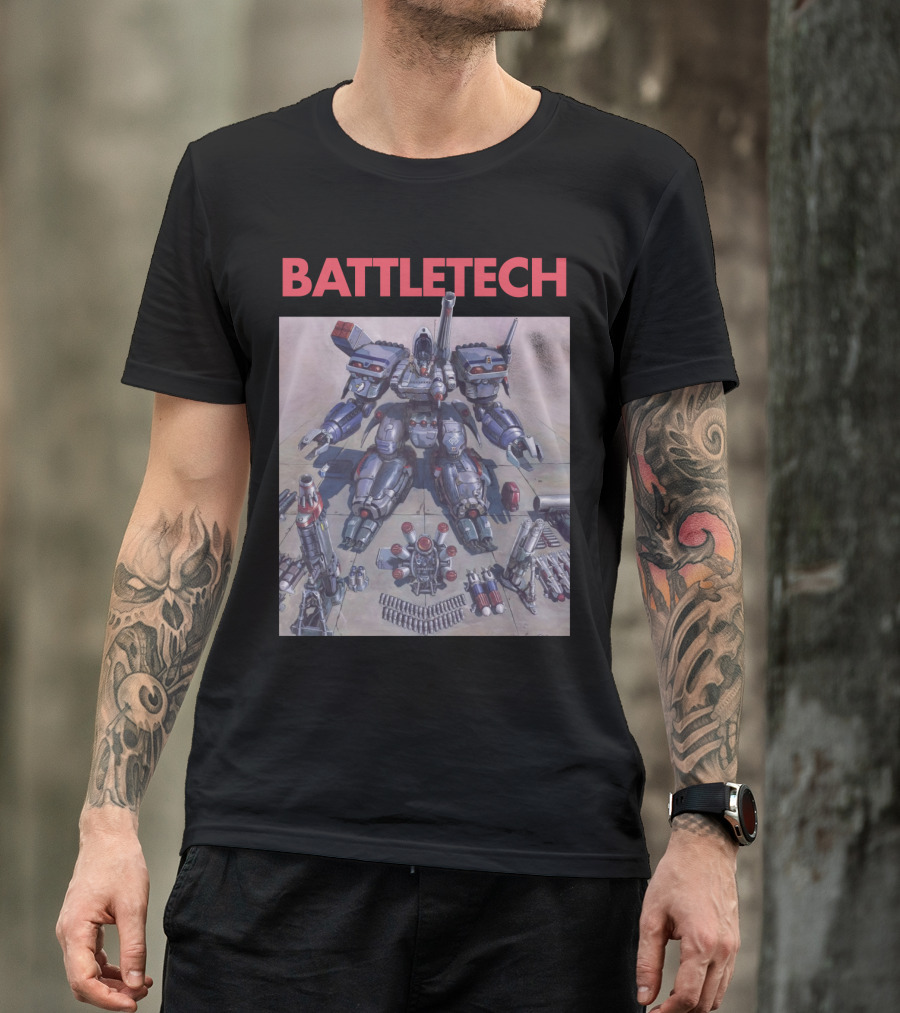 BATTLETECH Mech Assembly Scene T-Shirt