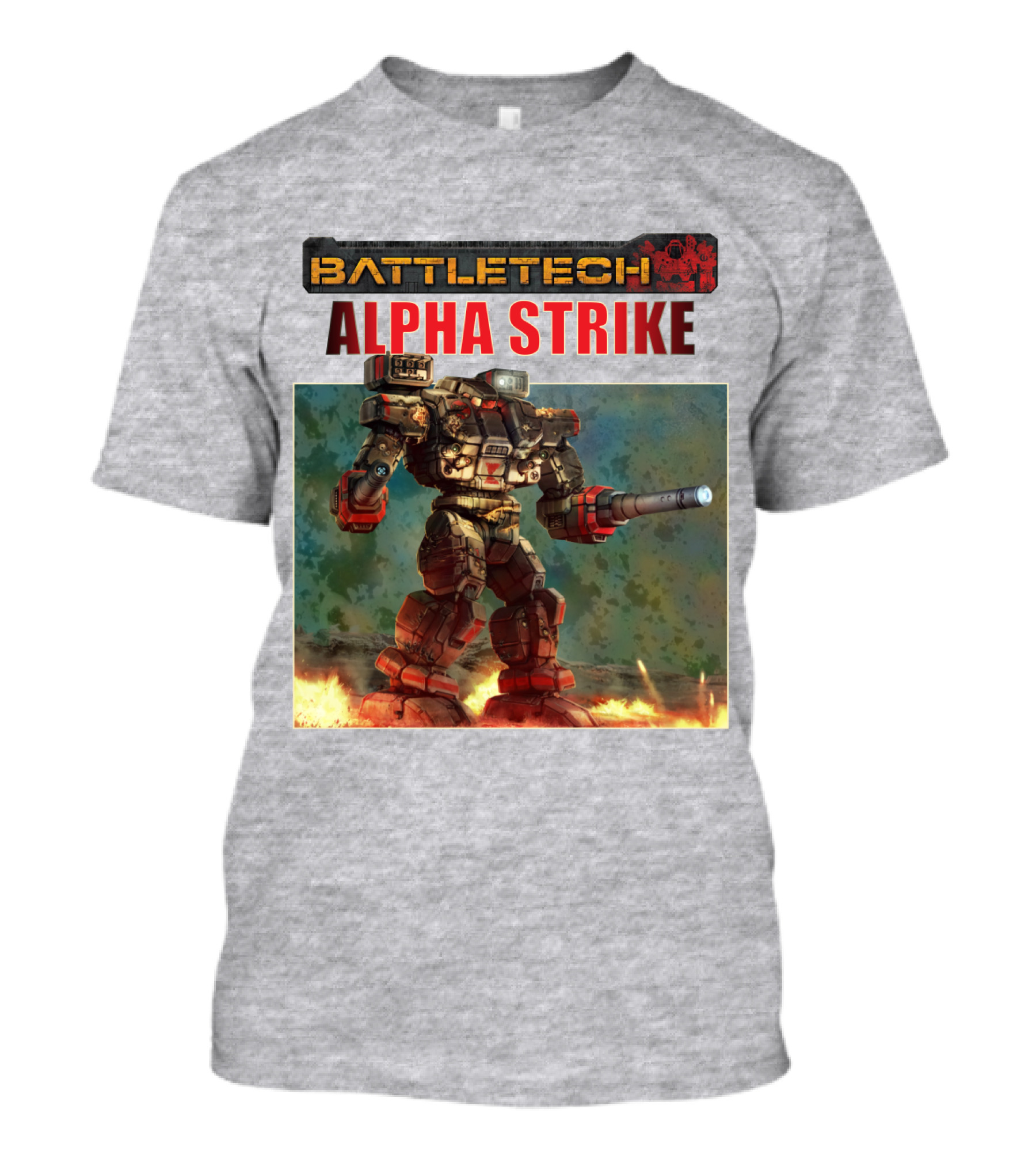 BattleTech ALPHA STRIKE Mech Warrior Battle Scene T-Shirt