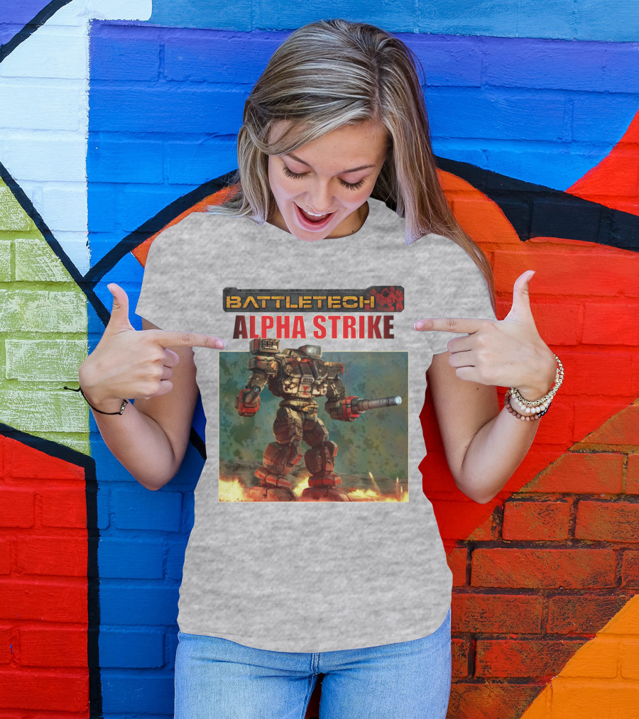 BattleTech ALPHA STRIKE Mech Warrior Battle Scene T-Shirt