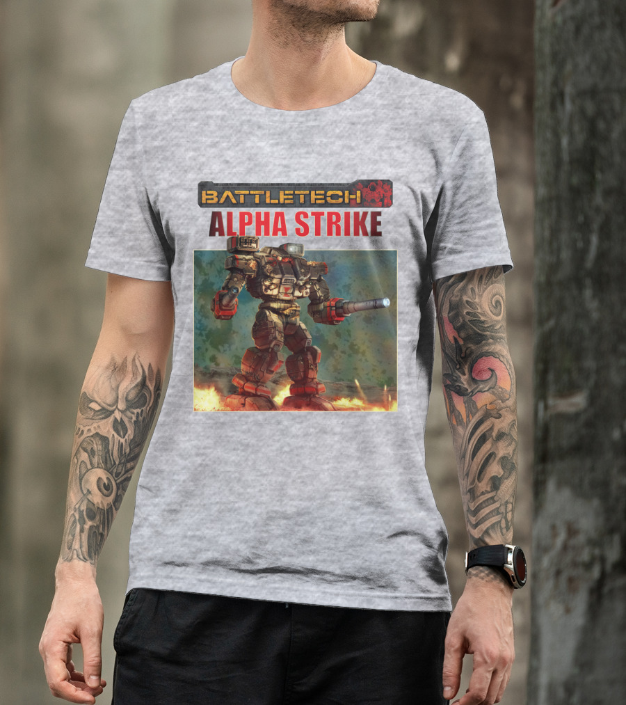 BattleTech ALPHA STRIKE Mech Warrior Battle Scene T-Shirt