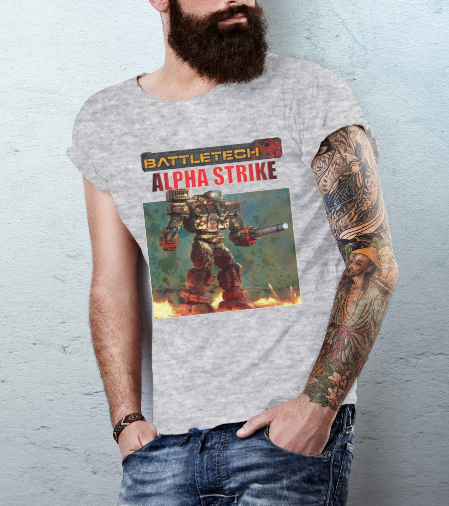BattleTech ALPHA STRIKE Mech Warrior Battle Scene T-Shirt