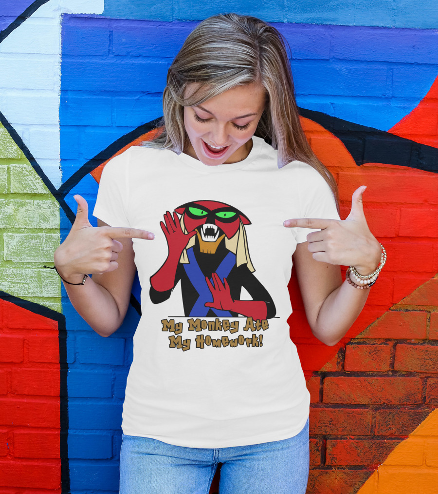 Space Ghost Brak My Monkey Ate My Homework T-Shirt