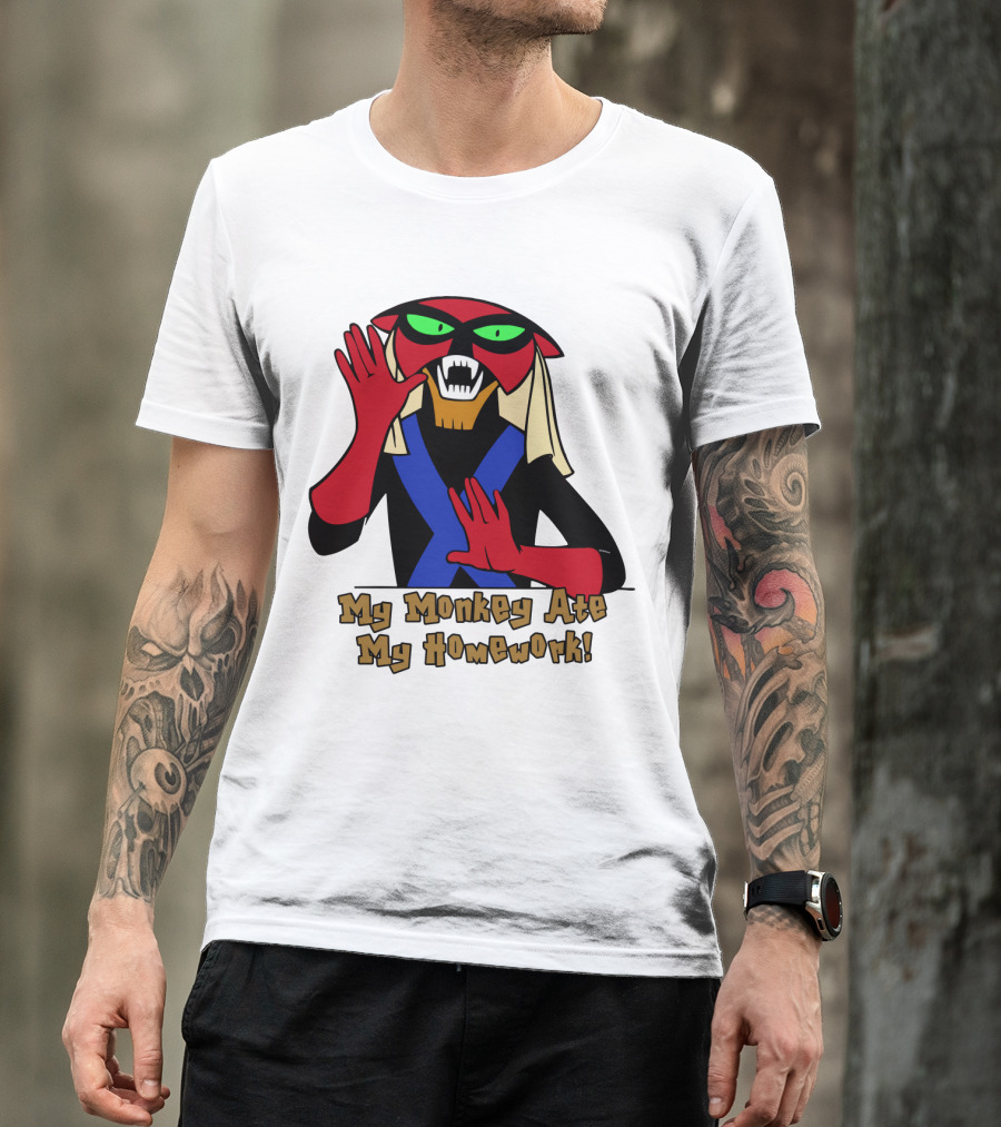 Space Ghost Brak My Monkey Ate My Homework T-Shirt