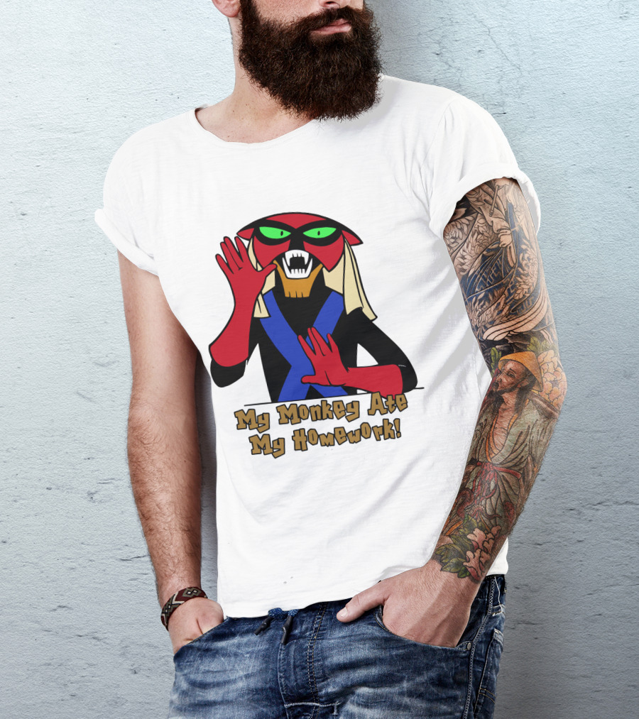 Space Ghost Brak My Monkey Ate My Homework T-Shirt