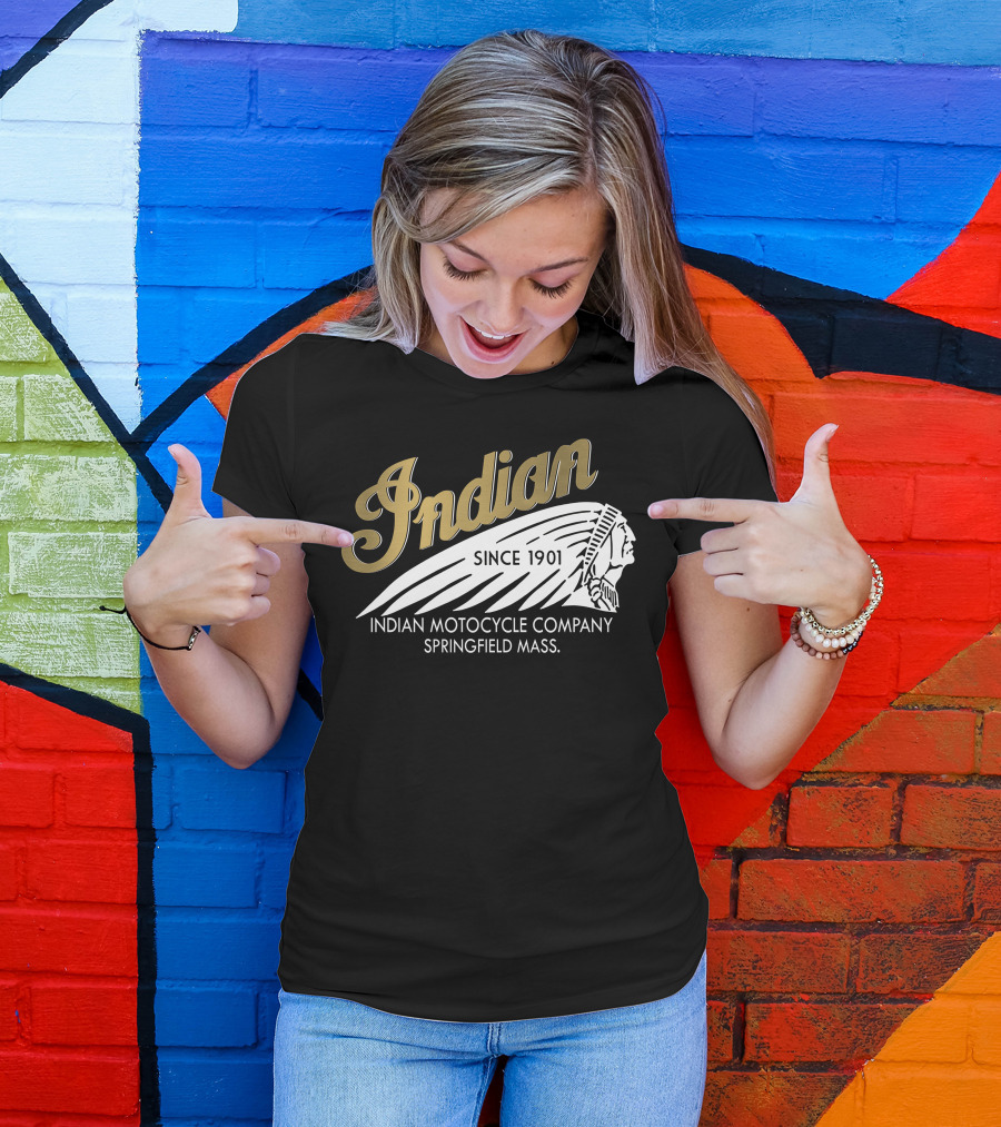 Indian Motorcycle Company Since 1901 Springfield Mass T-Shirt