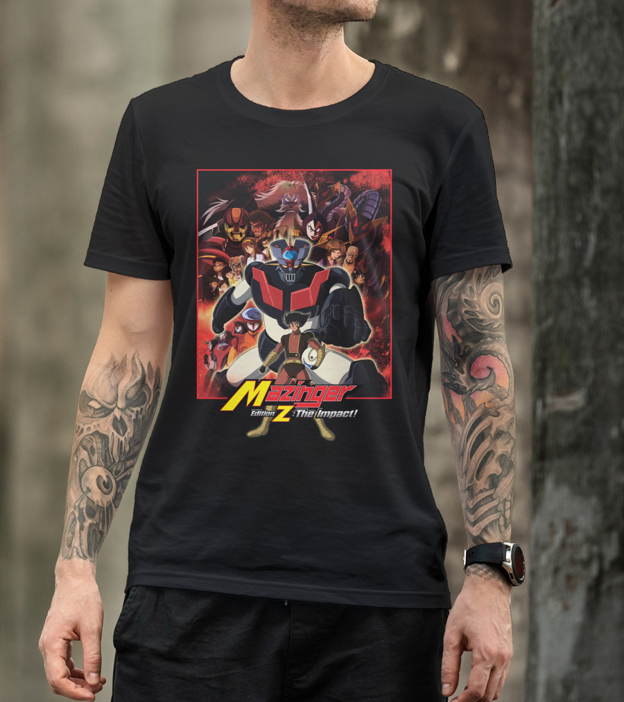 Mazinger Edition Z The Impact Heroic Robot And Characters Collage T-Shirt