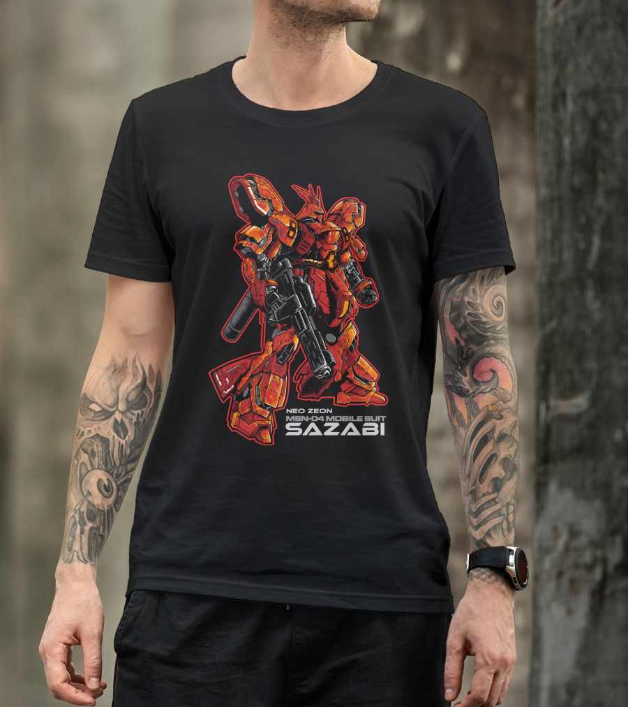 Sazabi Neo Zeon MSN-04 Mobile Suit Gundam T-Shirt