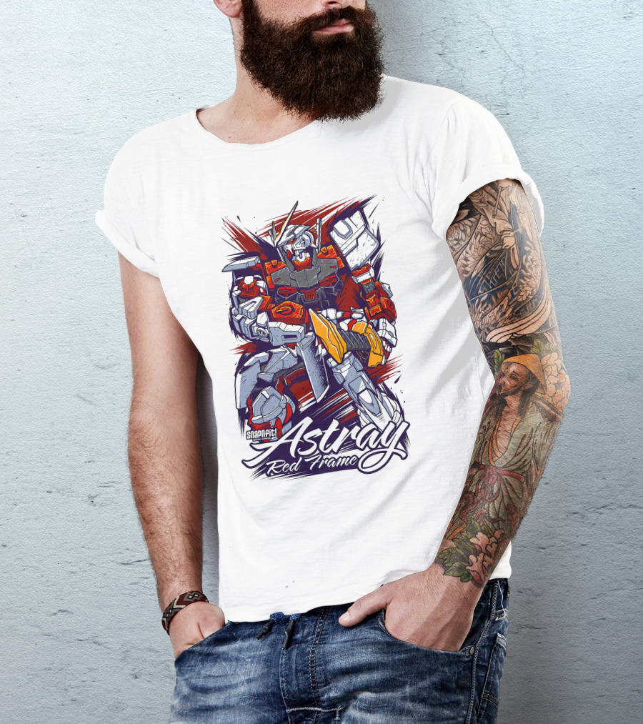 Astray Red Frame Snapfit Robot Warrior T-Shirt