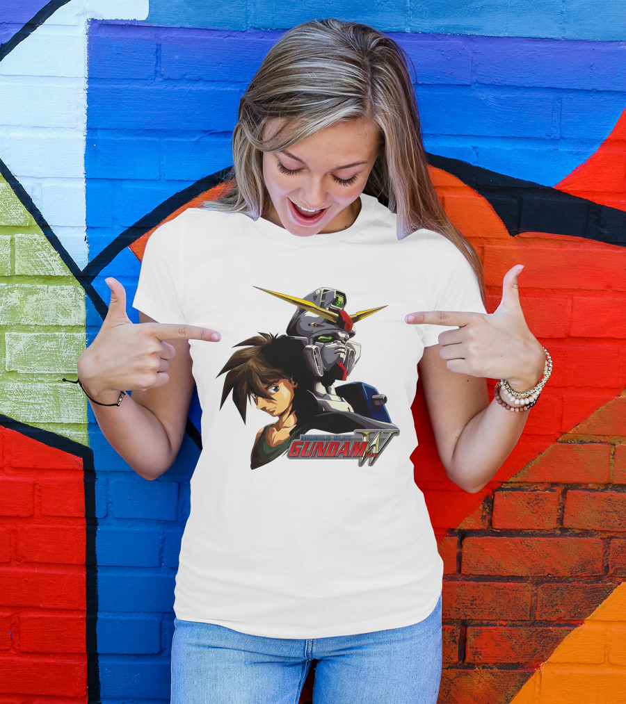 Mobile Suit Gundam Wing Hero And Robot T-Shirt