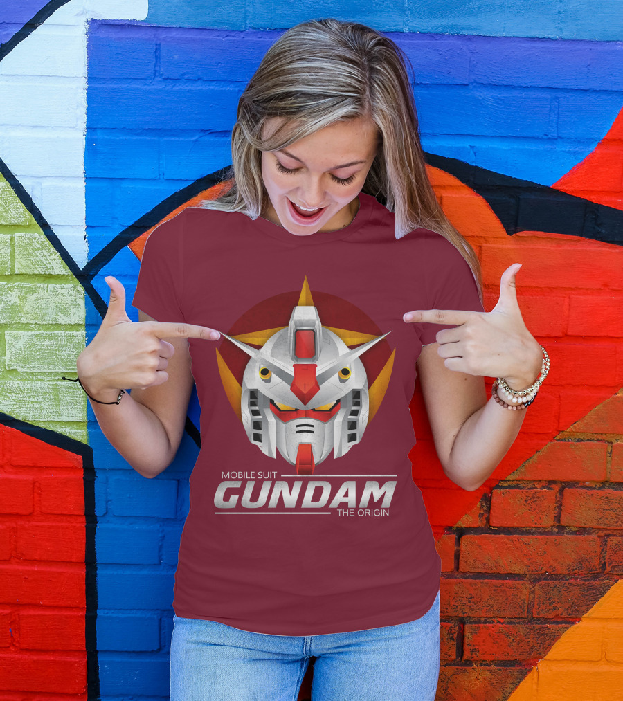 Mobile Suit Gundam The Origin Mecha Head T-Shirt