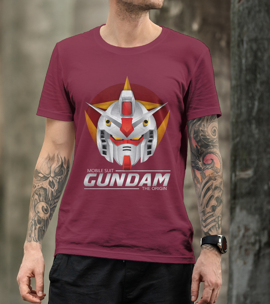 Mobile Suit Gundam The Origin Mecha Head T-Shirt