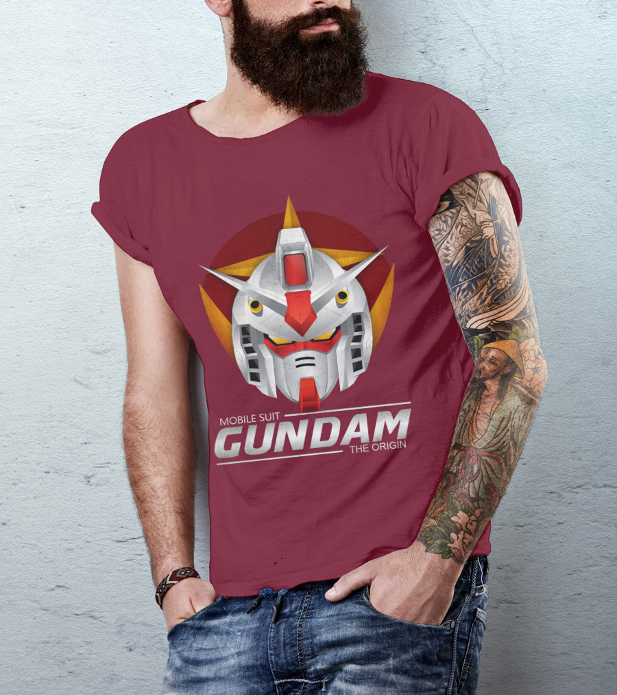 Mobile Suit Gundam The Origin Mecha Head T-Shirt