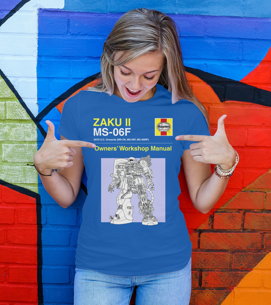 ZAKU II MS-06F 0079 U.C. Onwards Owners' Workshop Manual T-Shirt