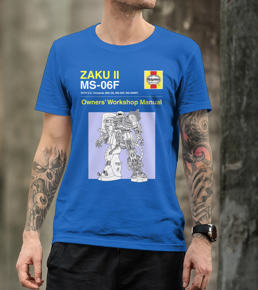 ZAKU II MS-06F 0079 U.C. Onwards Owners' Workshop Manual T-Shirt