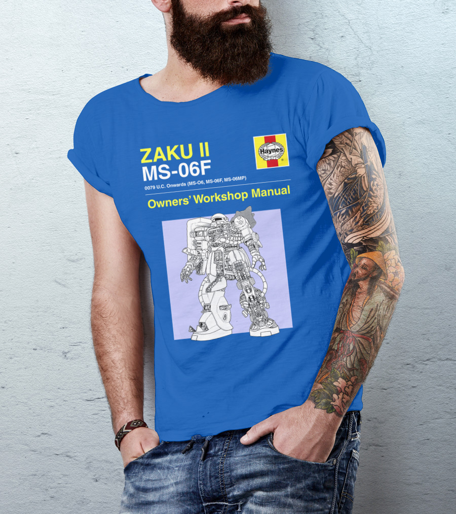 ZAKU II MS-06F 0079 U.C. Onwards Owners' Workshop Manual T-Shirt