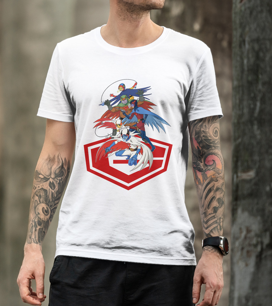 Science Ninja Team Gatchaman Dynamic Heroes Emblem Formation T-Shirt