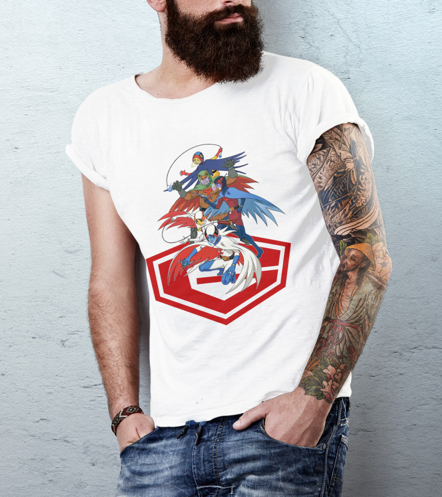 Science Ninja Team Gatchaman Dynamic Heroes Emblem Formation T-Shirt