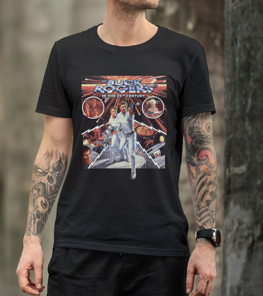 Buck Rogers In The 25th Century Sci-Fi Adventure Space Battle T-Shirt
