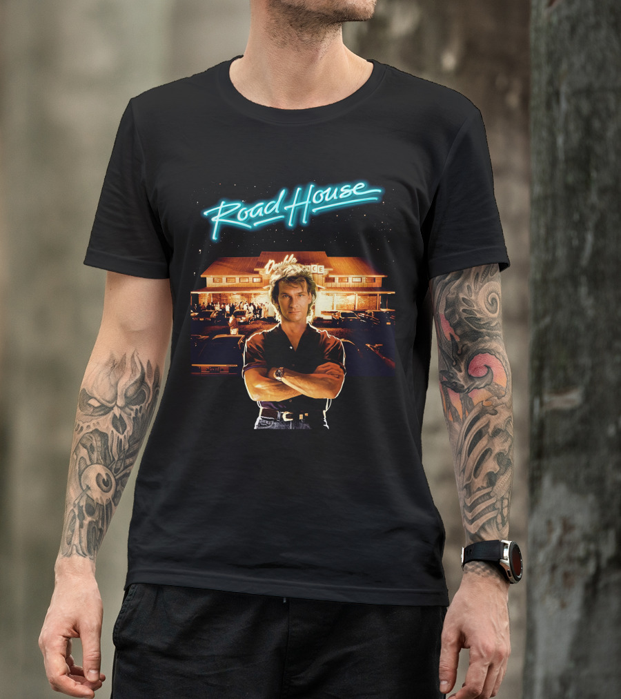 Road House Double Deuce Patrick Swayze Classic Movie Scene T-Shirt