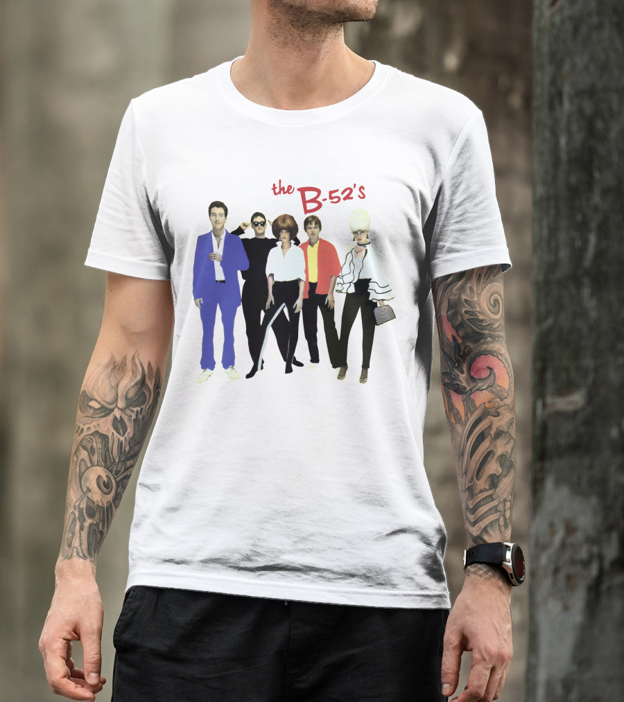 The B-52's Album Cover Band Members In Iconic Attire T-Shirt