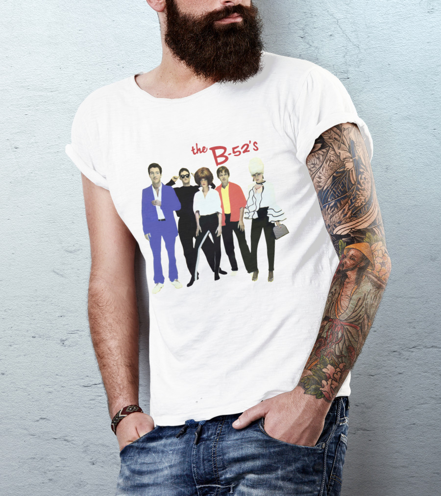 The B-52's Album Cover Band Members In Iconic Attire T-Shirt