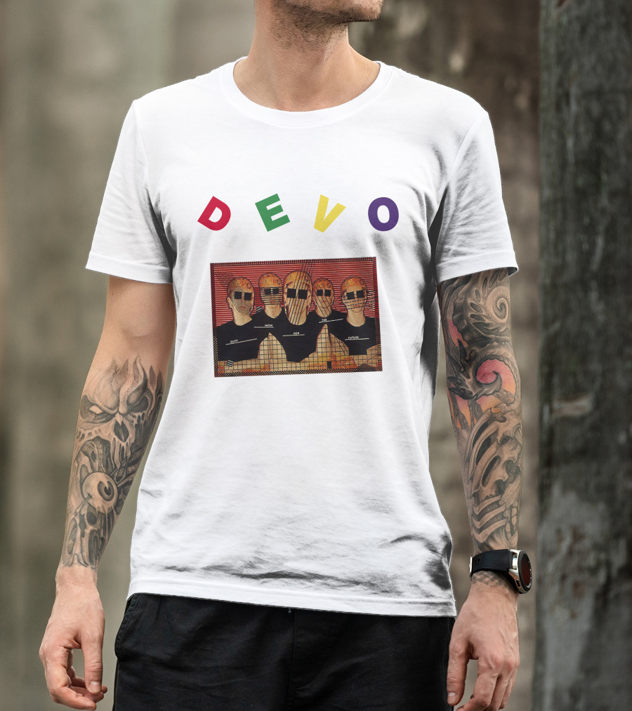 DEVO Duty Now For The Future Band Members Image T-Shirt