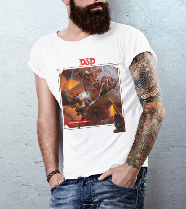 Dungeons And Dragons Epic Battle Scene DnD T-Shirt