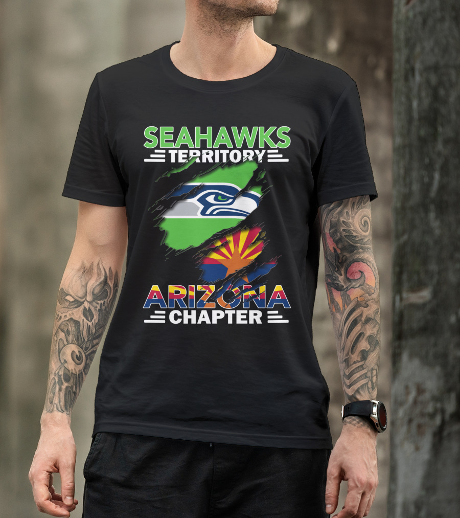 Seahawks Territory Arizona Chapter Fan Pride Flag T-Shirt