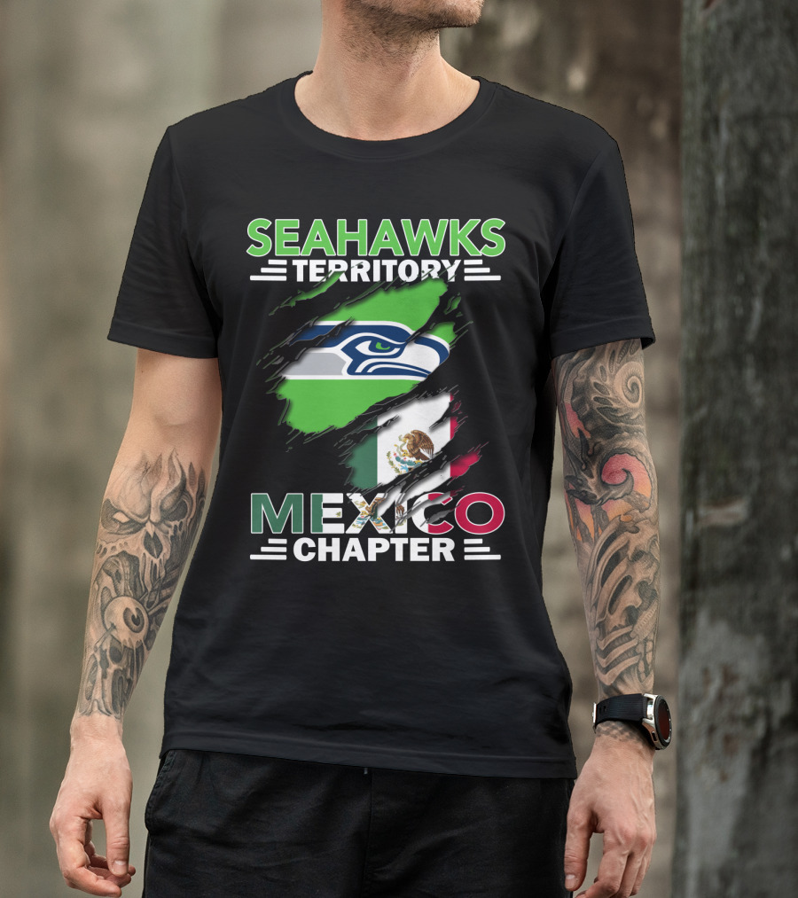 Seahawks Territory Mexico Chapter Flag Inspired T-Shirt