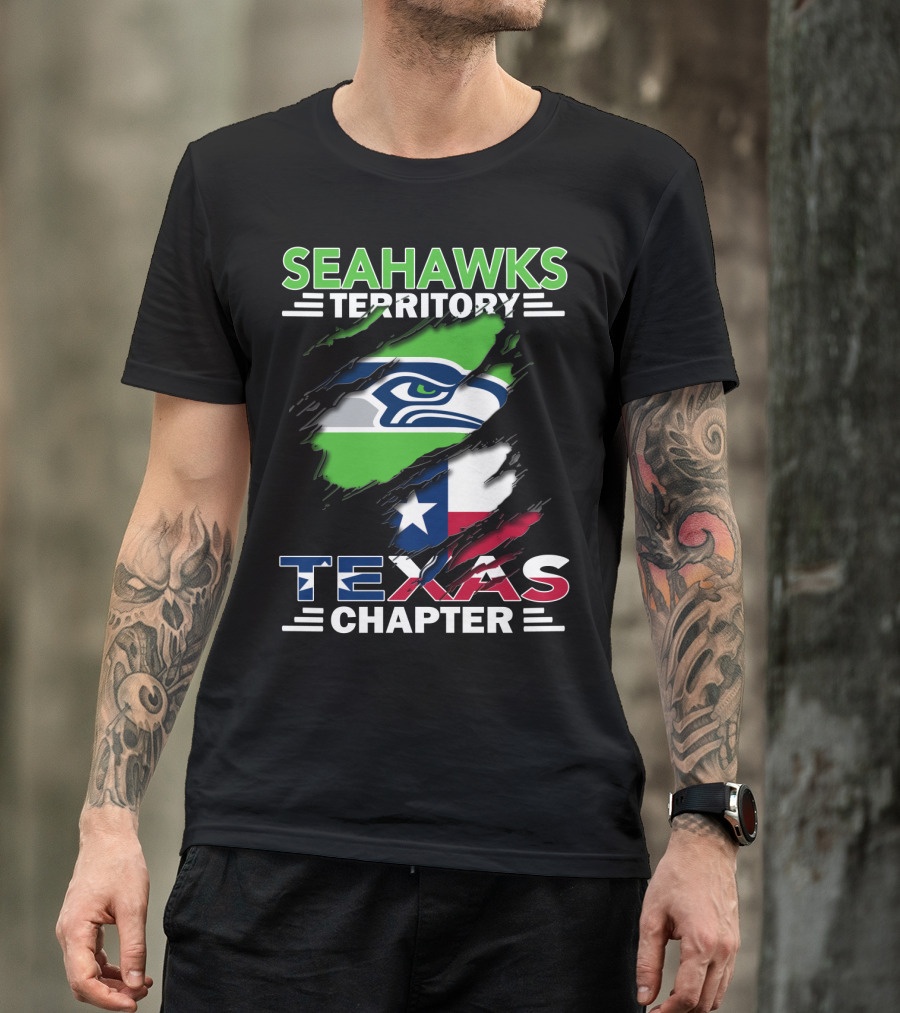 Seahawks Territory Texas Chapter Flag T-Shirt