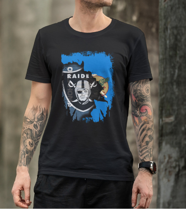 Oklahoma Raiders Together Flag Shield T-Shirt