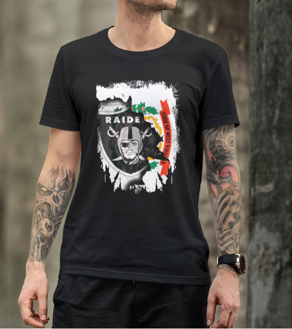 West Virginia State With Raiders Shield T-Shirt