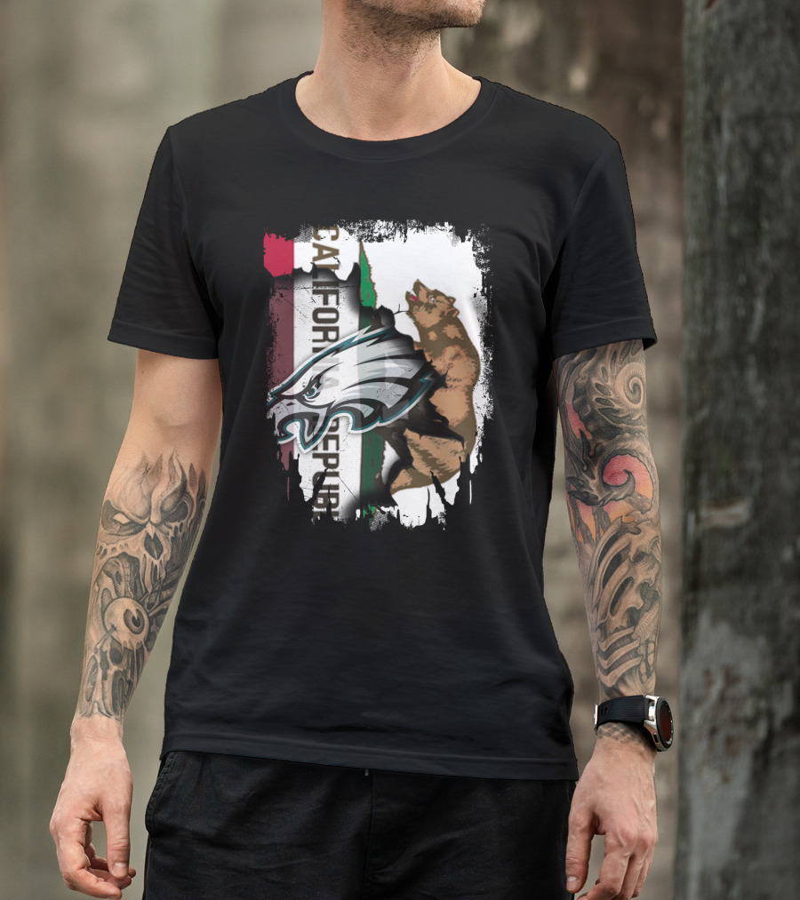 California Republic With Eagles T-Shirt