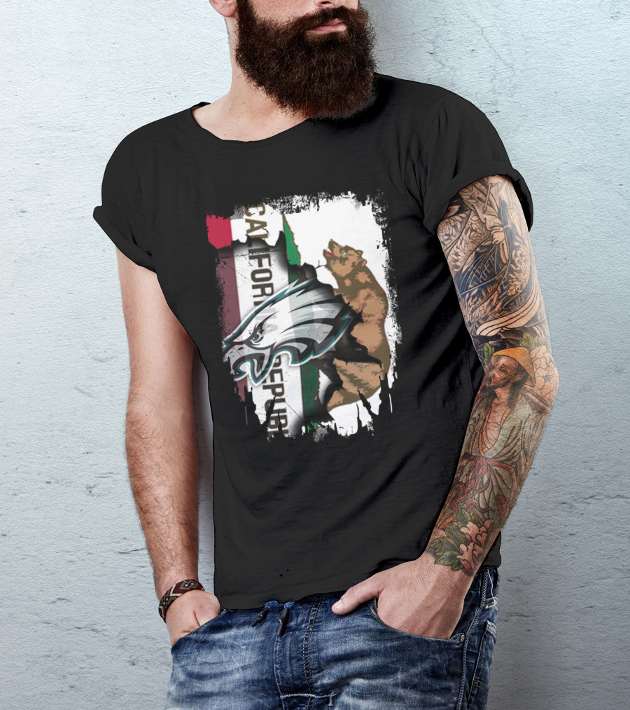 California Republic With Eagles T-Shirt