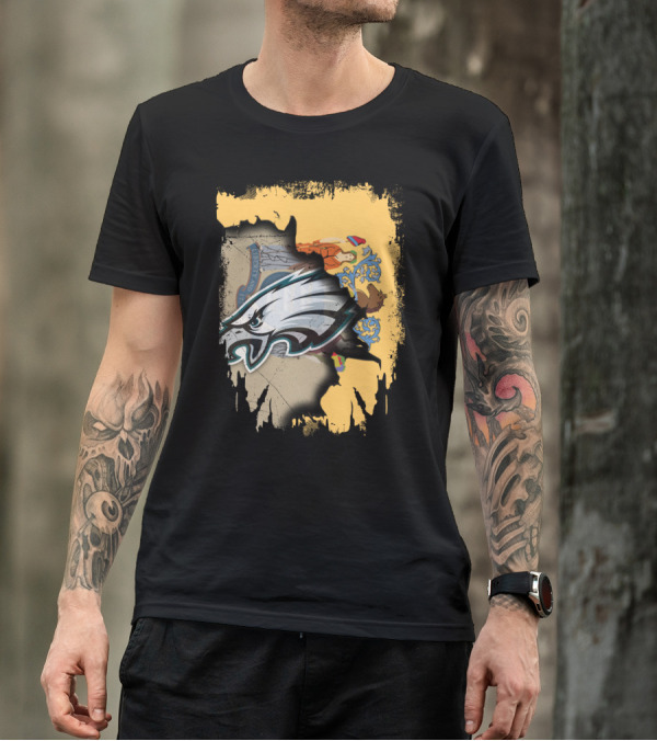 New Jersey And Philadelphia Eagles Unity T-Shirt
