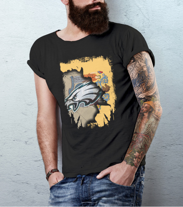 New Jersey And Philadelphia Eagles Unity T-Shirt